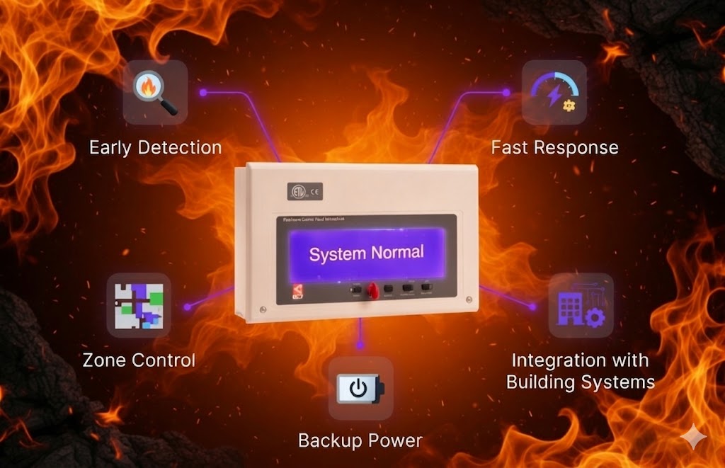 Fire alarm panel and system feature highlights